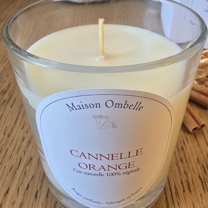 Bougie naturelle parfumée Cannelle Orange