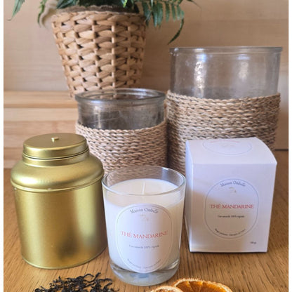 Bougie naturelle parfumée Thé Mandarine