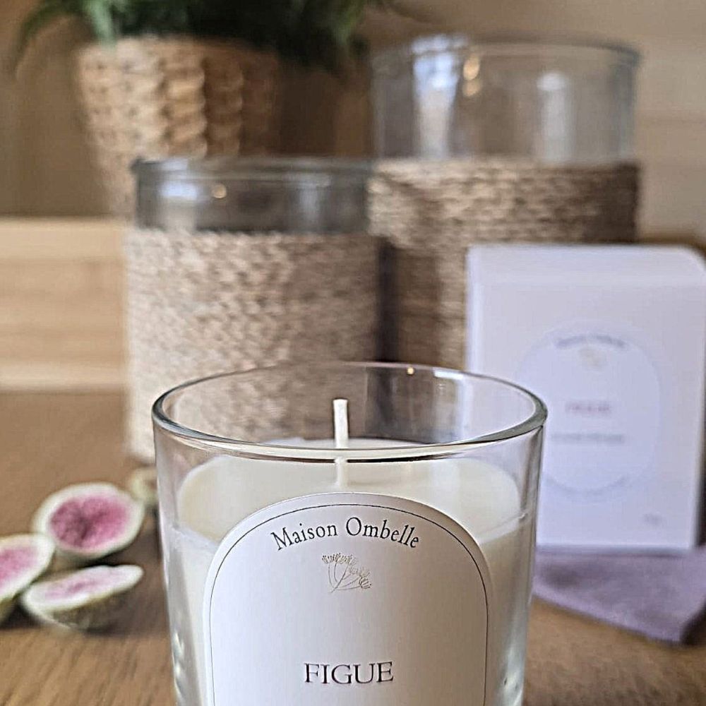 Bougie naturelle parfumée Figue