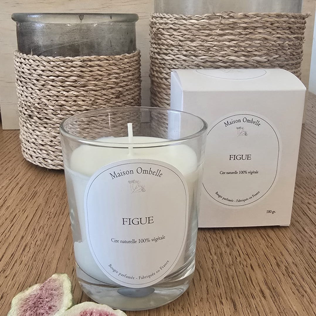 Bougie naturelle parfumée Figue