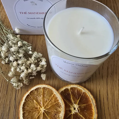Bougie naturelle parfumée Thé Mandarine